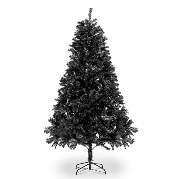 6ft 1600 Branches PVC Christmas Tree Black