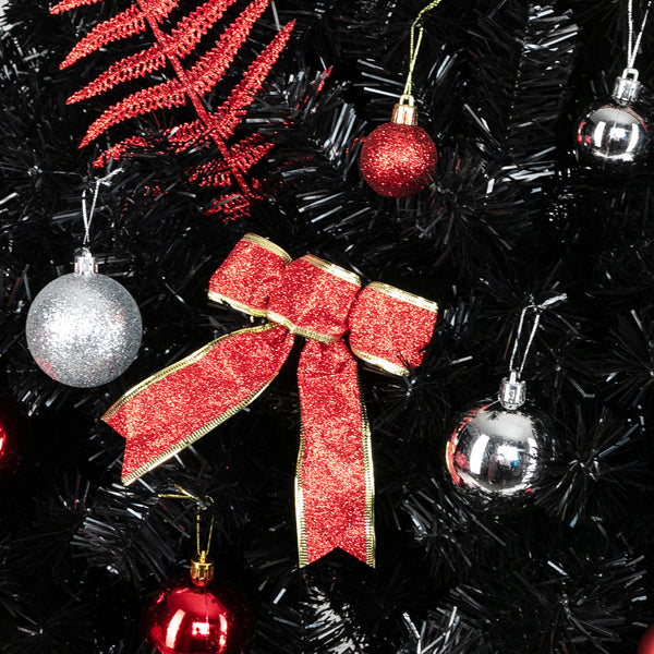 6ft 1600 Branches PVC Christmas Tree Black