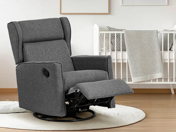 Comhoma Rocking Recliner Chair, Swivel Glider
