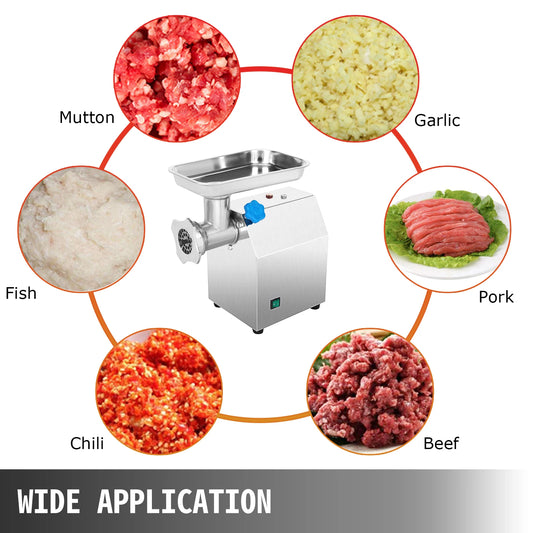 Electric Meat Mincer Grinder Commercial Kitchen Chopper Food Processor Sausage Maker Machine Home Appliance