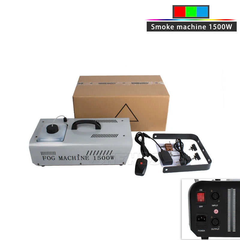 2pcs Wireless Remote 1500W Smoking Machine DJ Fog