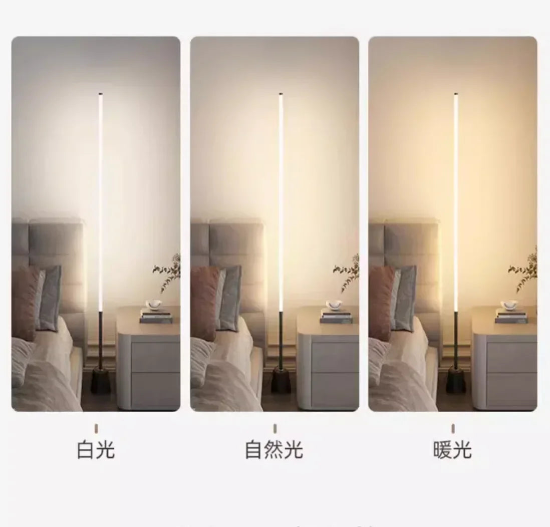 Dimmable Corner Floor Lamp Remote 100cm Stand Smart LED Mood Light for Bedroom Nordic Home Decor Interior Lighting