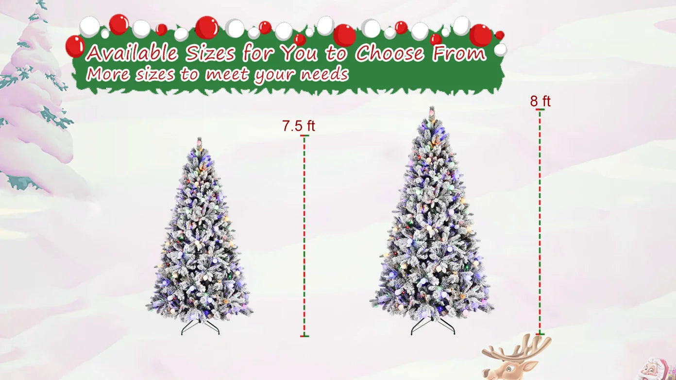 7.5FT PE/PVC/Pine Mixed Christmas Tree