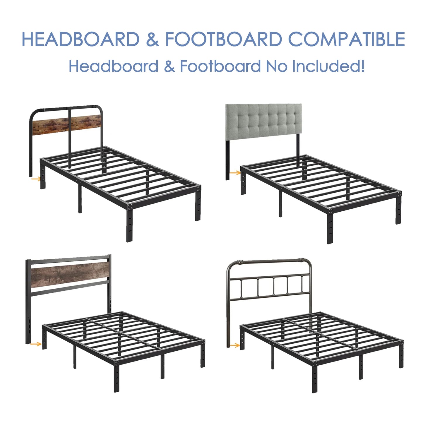 Iron frame bed  Single/double bed