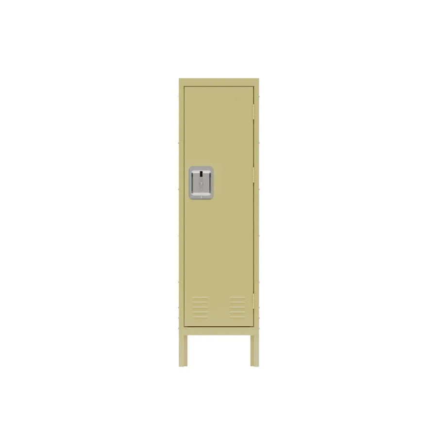 1 Door Tall Single Metal LockerRetro Style Storage CabinetIndustrial FurnitureFor Living Room Bedroom Storage Room Gym SchoolYe
