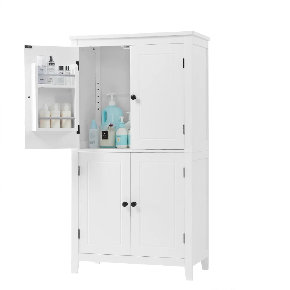 Elegant Bathroom Floor Storage Cabinet