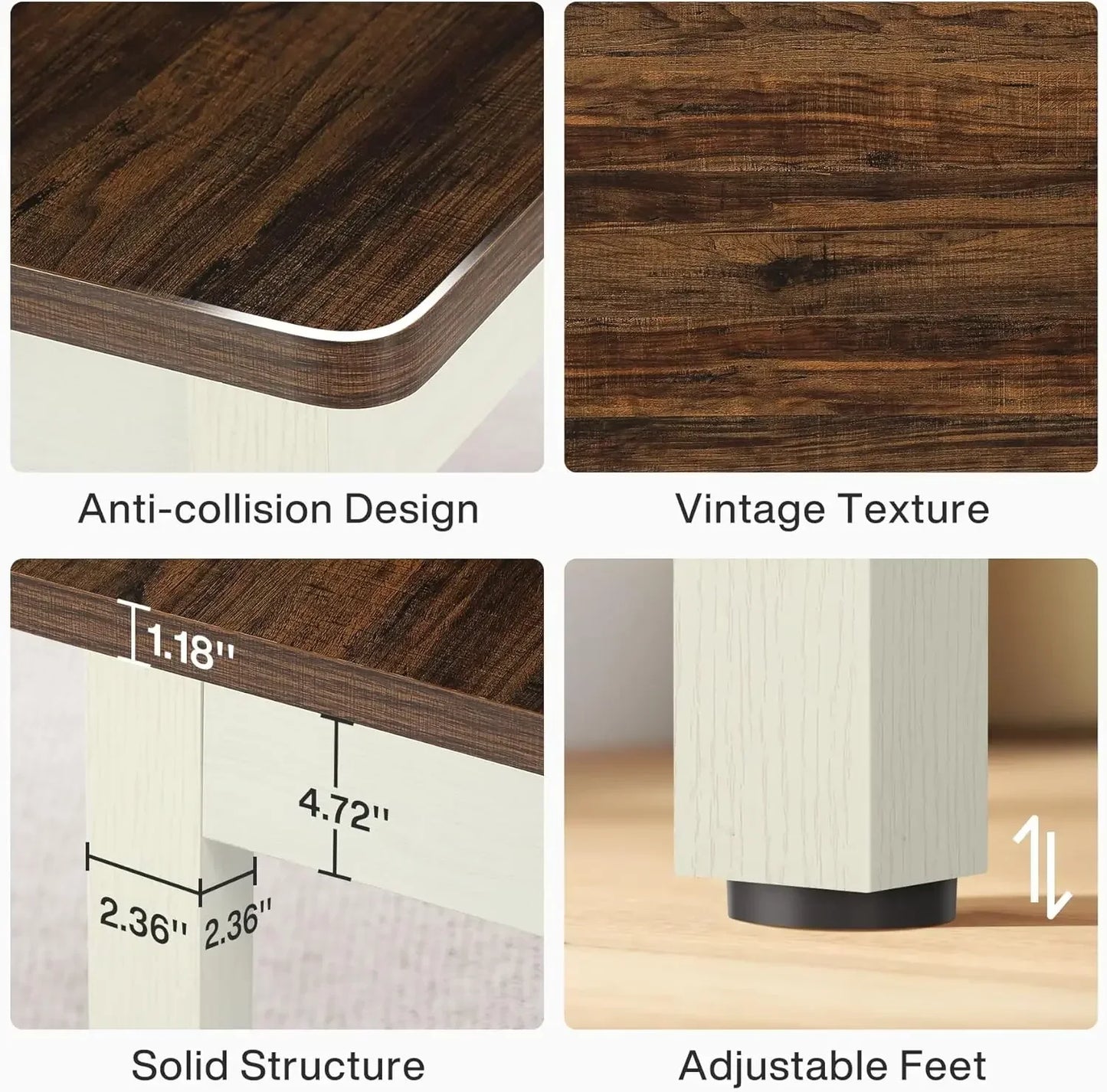 Farmhouse Kitchen Table Set and Dinette for Dining Room