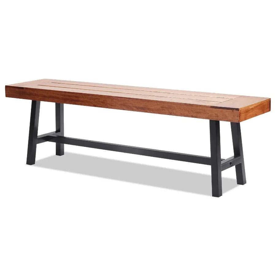 Outdoor Bench 63 inches Wood Garden Bench