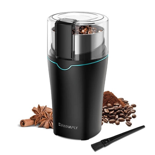 Professional Coffee Grinder with Removable Stainless Steel Cup Coffee Beans Grinder for Spices Herb Grain Mill for Kitchen 300W