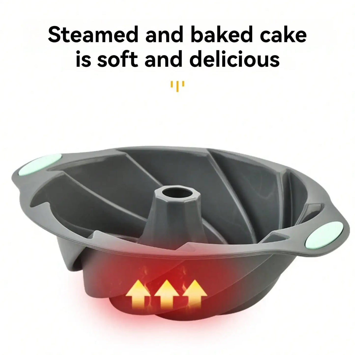 Silicone Cake Pan, Non-Stick Silicone Cake Mold