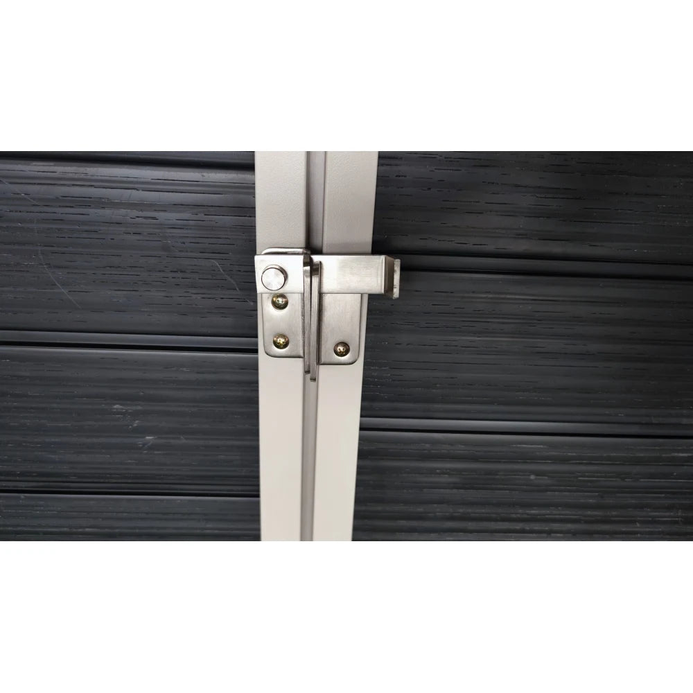 8x6ft Outdoor Resin Garden Shed with Floor and 2 Windows, Plastic Patio Outdoor Storage Shed with Lockable Door for Garden Tools