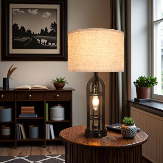 Industrial Retro Desk Lamp Night Light,3 Colors, Adjustable,