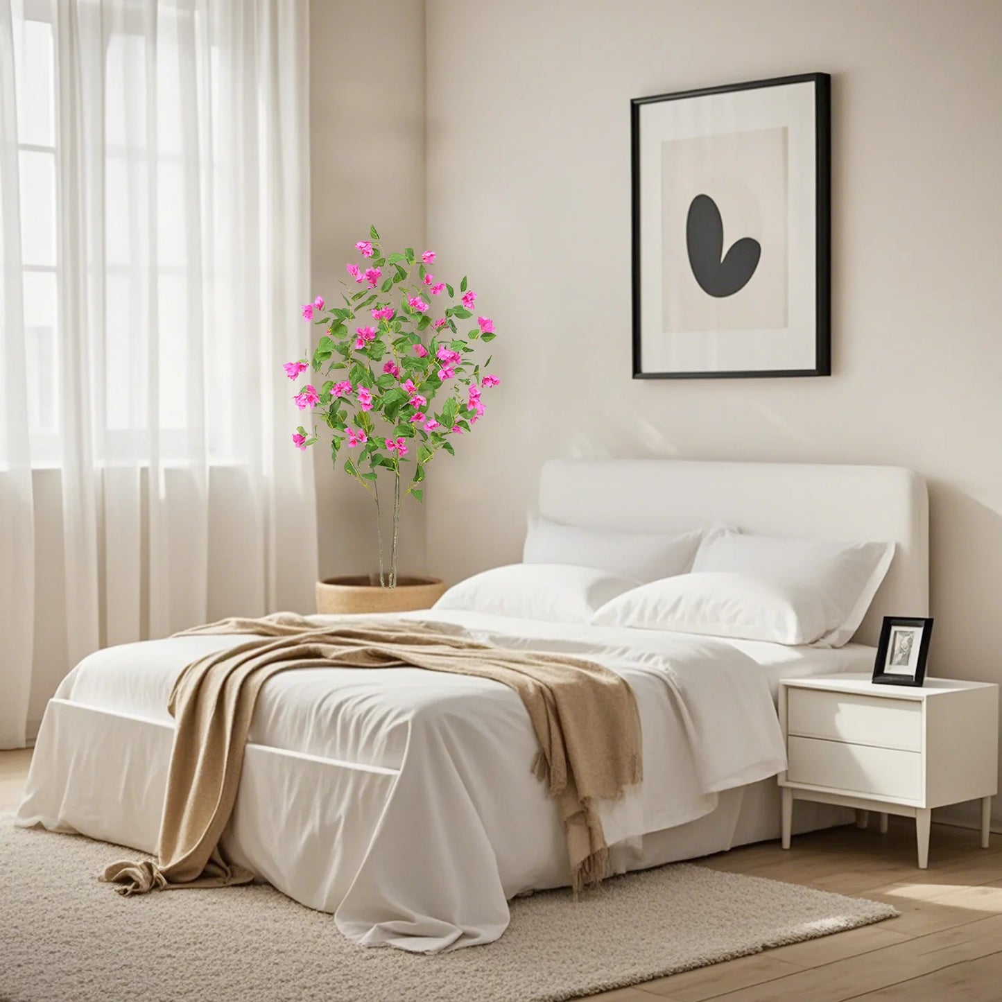 Artificial Bougainvillea Tree Green Plant Bendable Branches And Stems