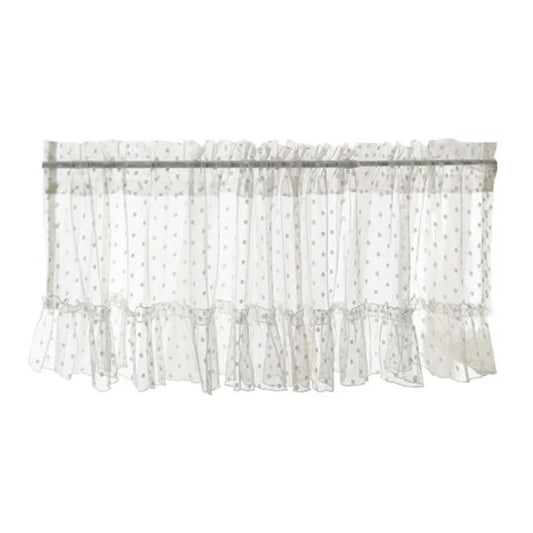 White Gauze half Curtain Lace Partition