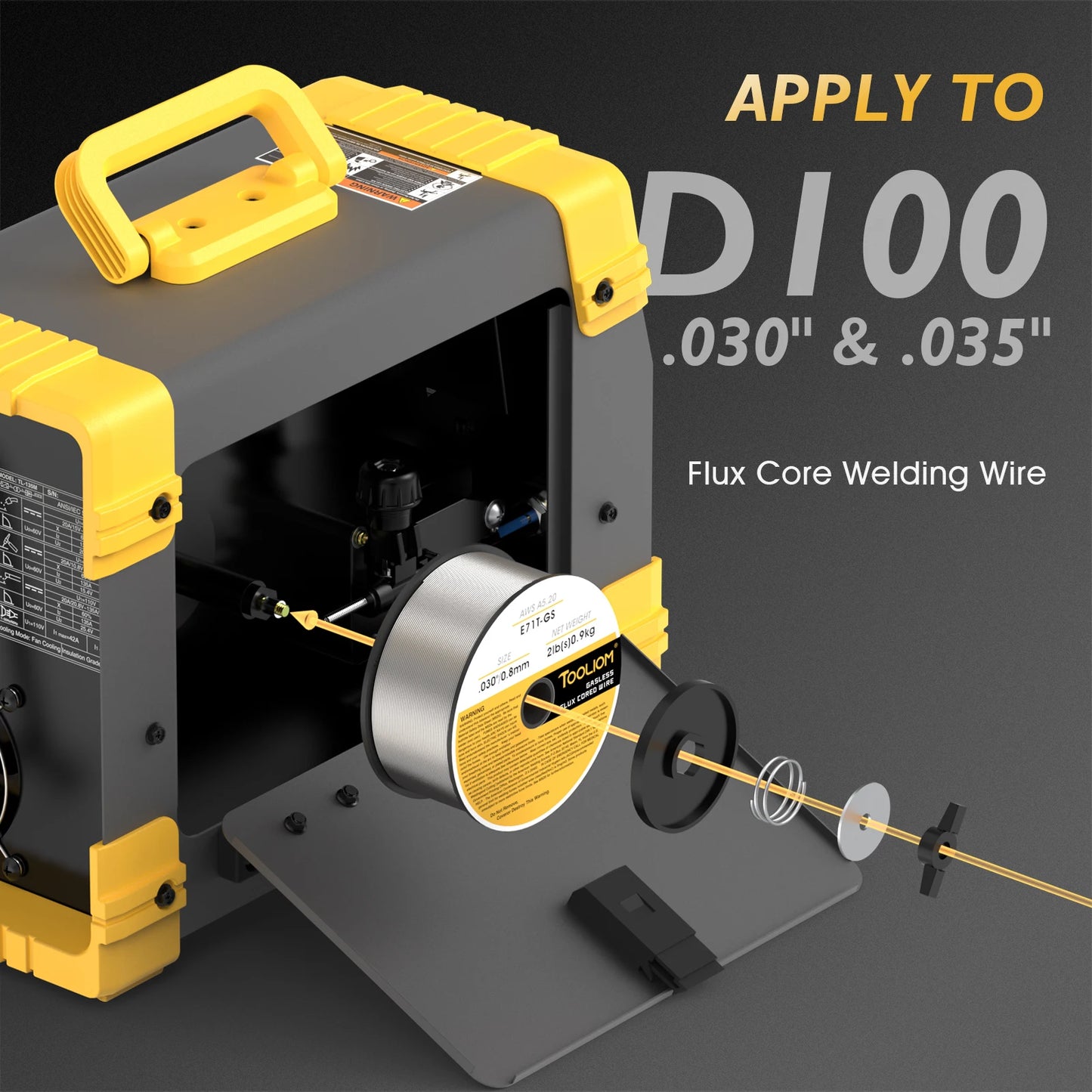 135A MIG Welder Flux Core 110V MIG Welder