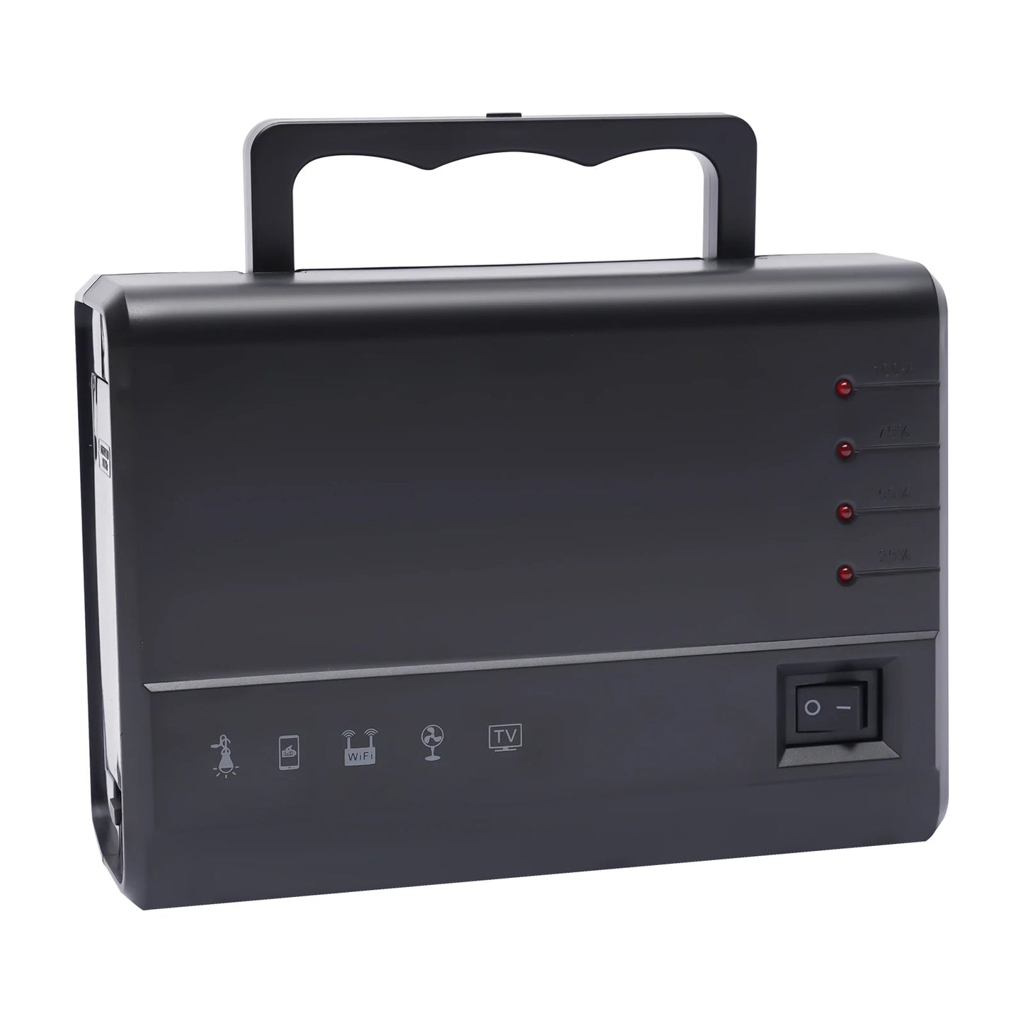 Portable Solar Generator with Solar Panel & LED Bulb Kit for Emergency Backup Power USB DC Outlets For Outdoors Camping Travel