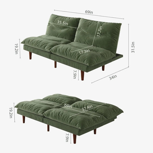 Dark Grey 2 Seater Compact Loveseat Mini Couch Modern Comfortable Furniture for Bedroom Living Room Small Spaces, Customized