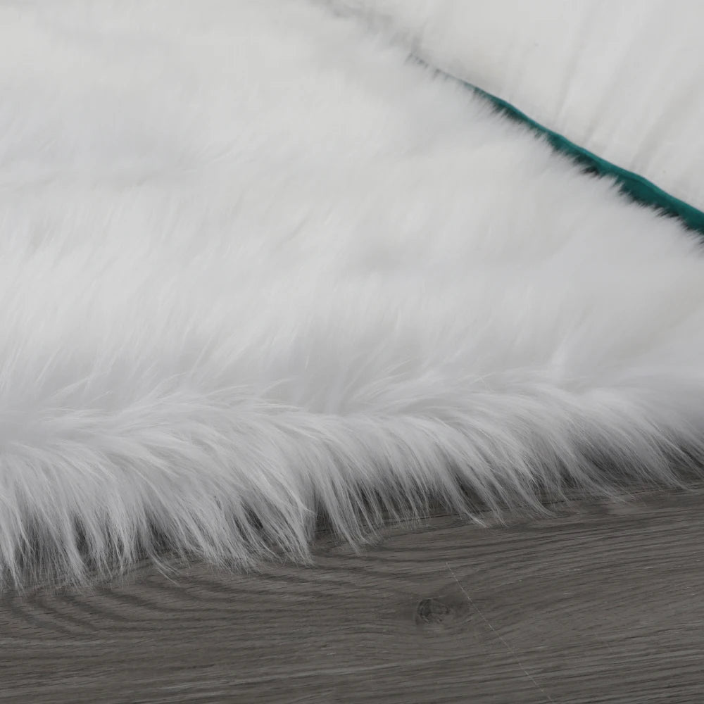 Faux Fur Sheepskin Area Rug Bedroom Blanket Living Room