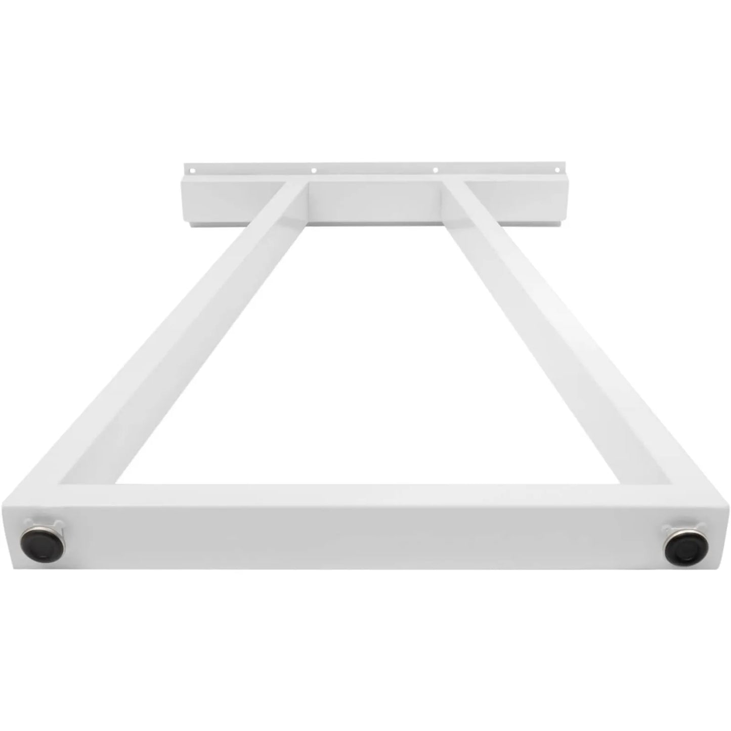 28Inch White Metal Table Legs, 2pcs Trapezoidal Table