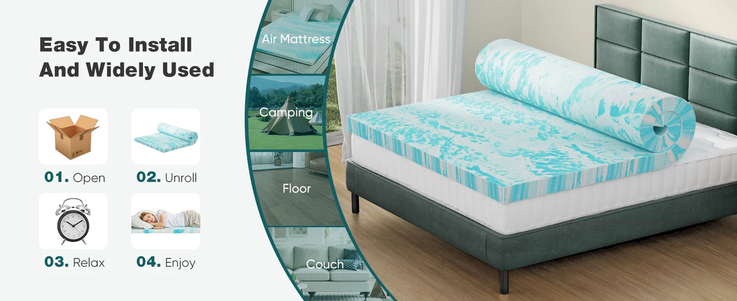 2-3 Inch Gel Memory Foam Mattress