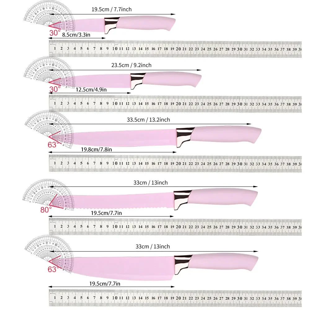 Kitchen Knives Heat-Resistant Non Stick Soup Spoon Cooking Set with Scissors Peeler Cut Meat