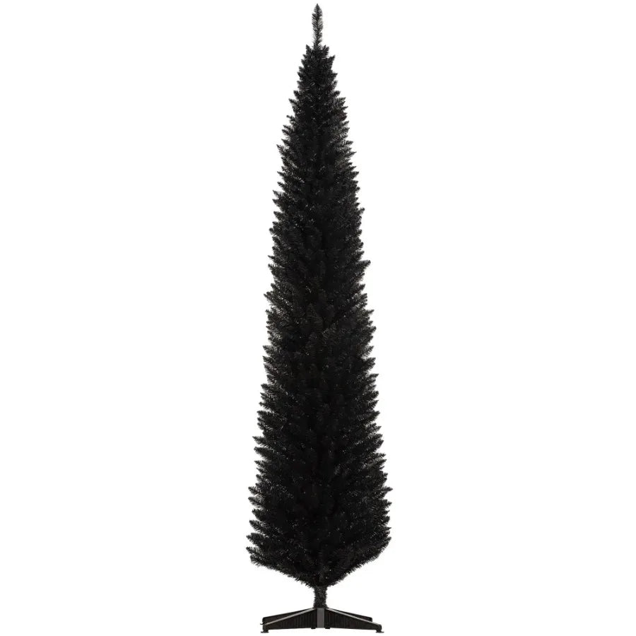 8' Artificial Pencil Christmas Tree Slim Xmas Tree