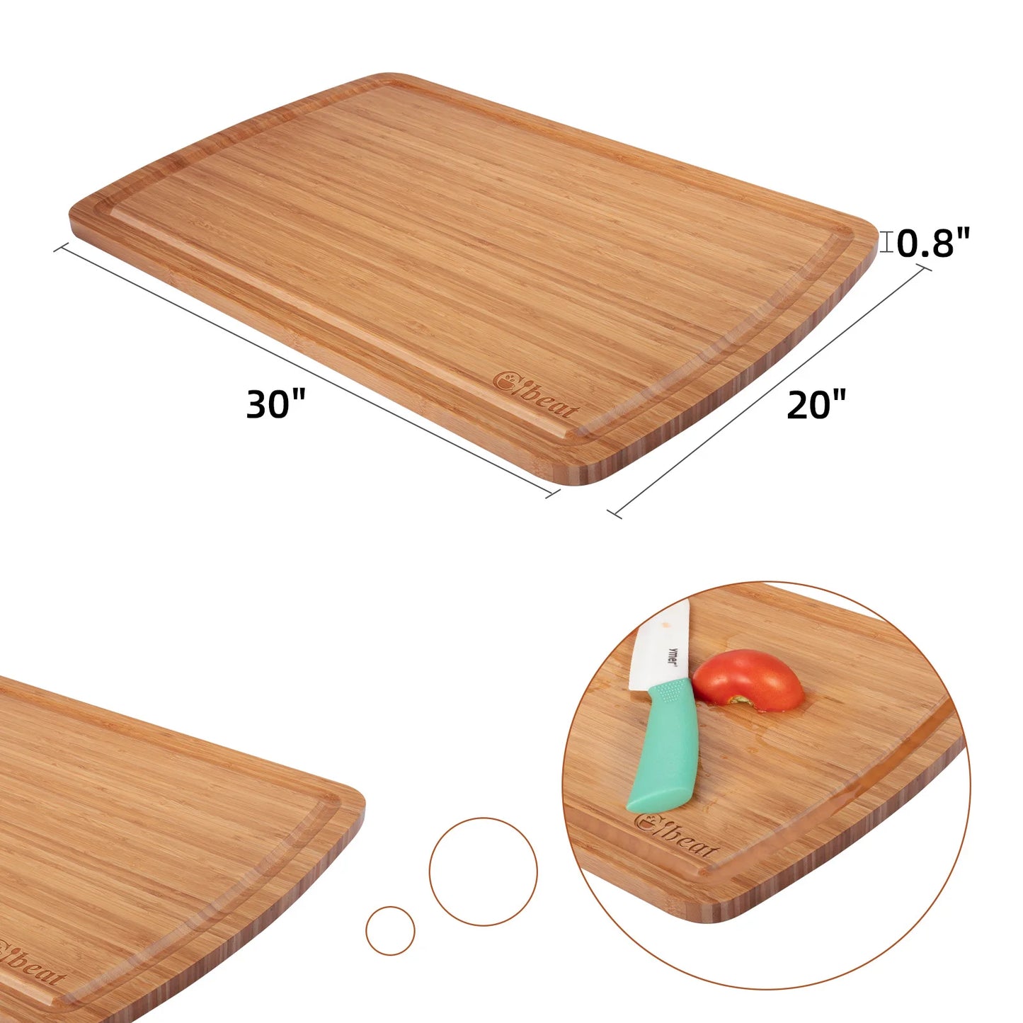30x20 Inch Large Wood Cutting Boards