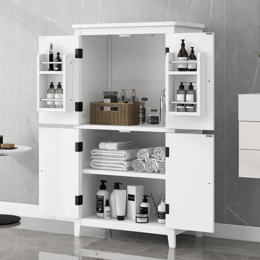 Elegant Bathroom Floor Storage Cabinet