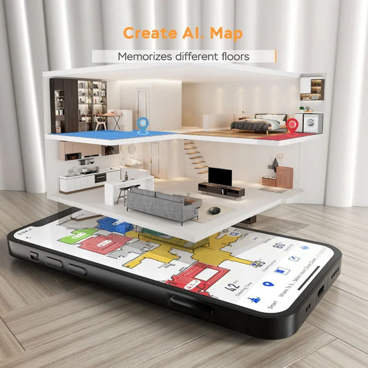 Robot Vacuum Cleaner and Mop LDS Navigation WiFi