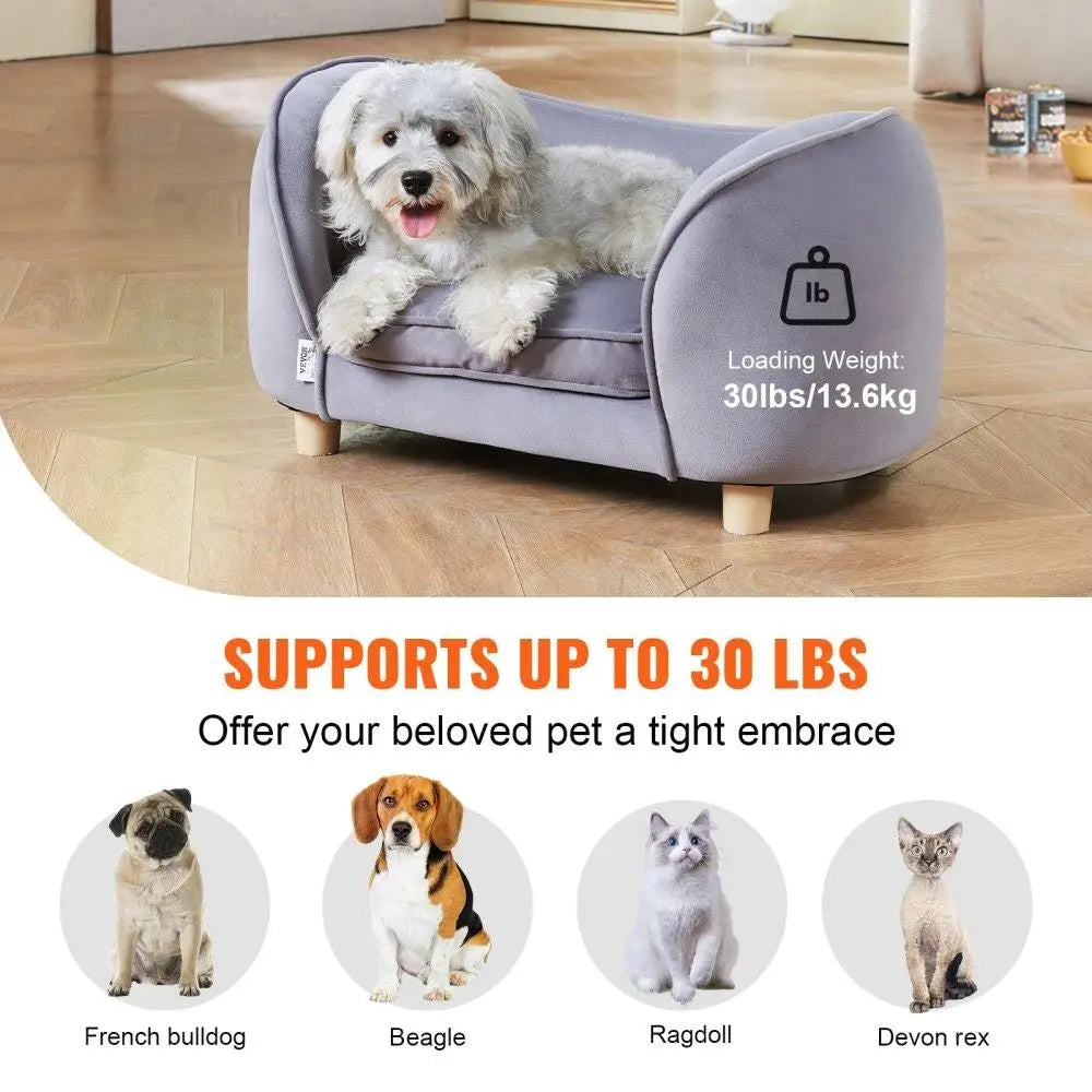 Pet Sofa Bed for small Dogs and Cats Couch for Pets Up to 66 lbs Weight Capacity