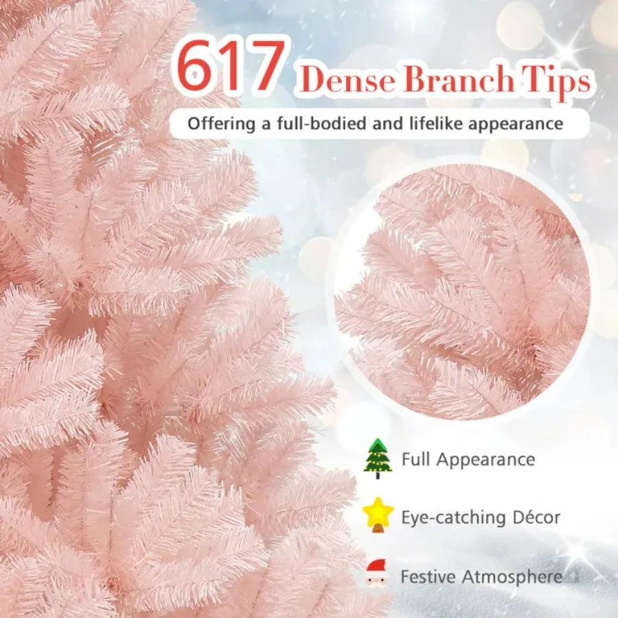 6/7 Feet Artificial Christmas Tree Hinged Full Fir Tree