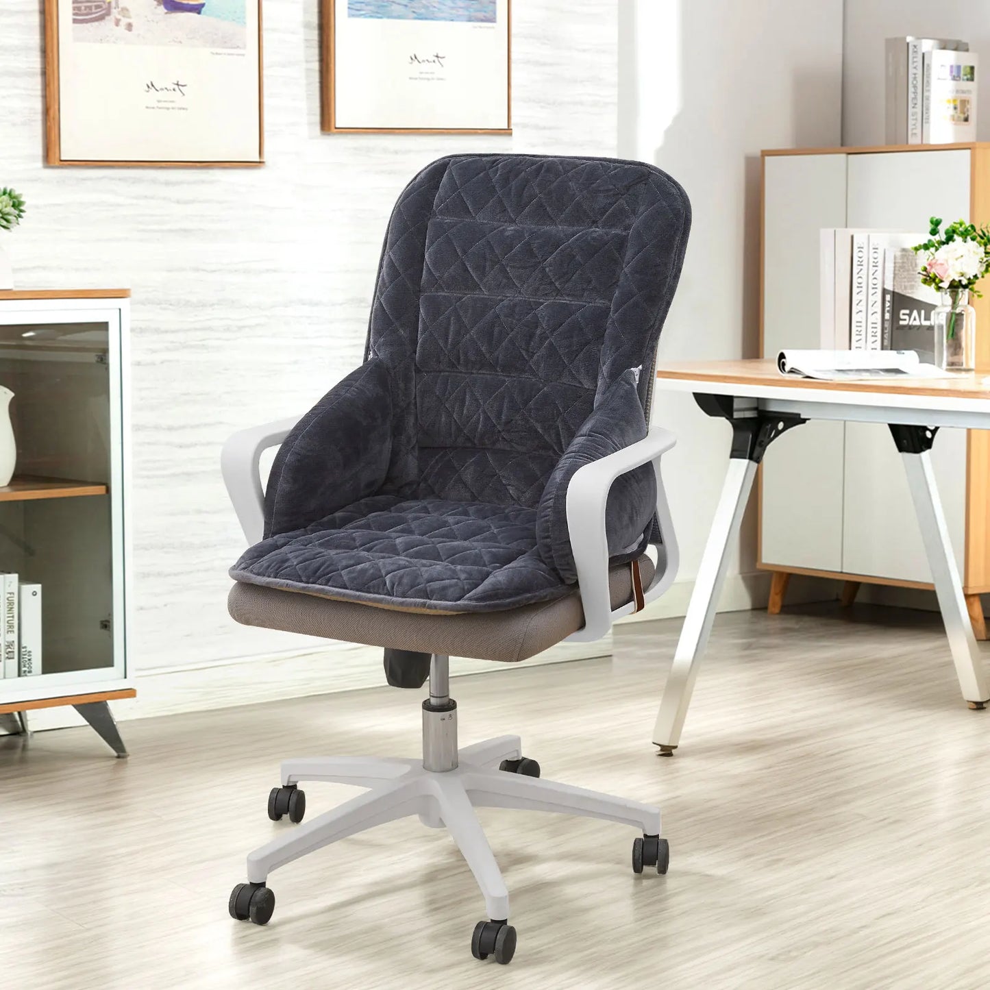 1PC Cushion Backrest All-in-One Seat Cushion Office Sedentary Lumbar Protector Cushion Seams Universal Chair Cushion