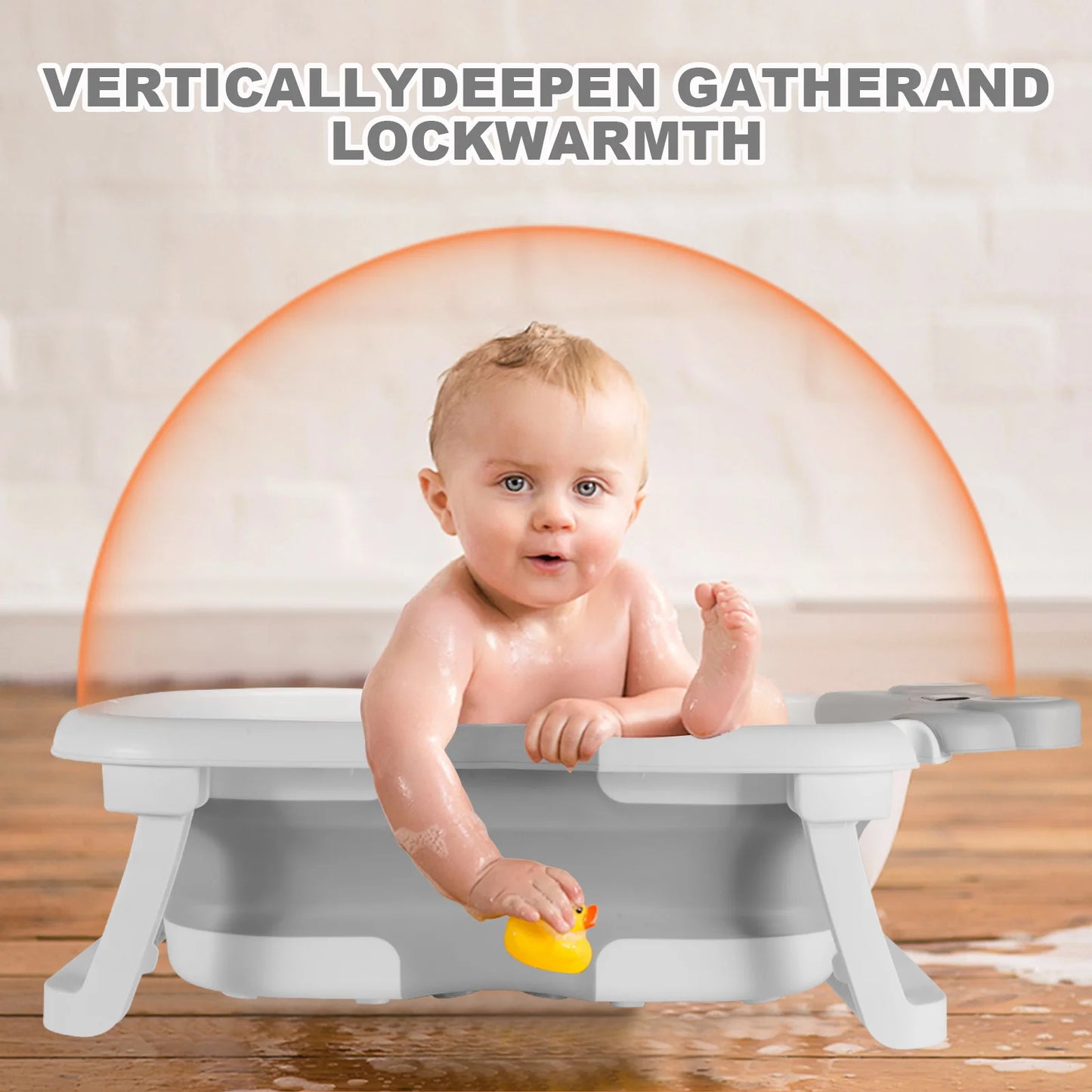 Baby Bathtub Real-Time Temperature Display