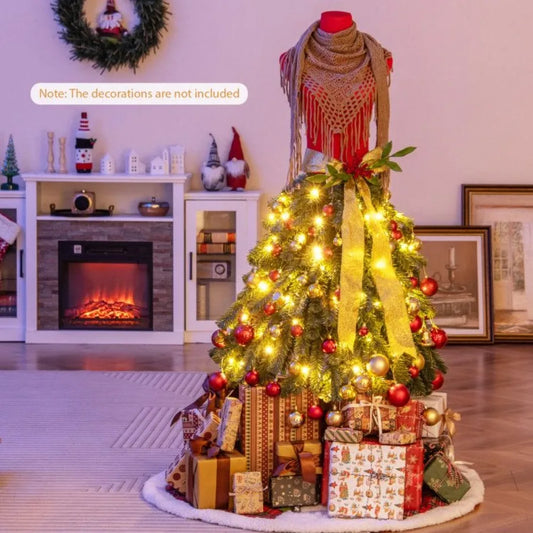 5 FT Prelit Manneq Artificial Christmas Tree Dress