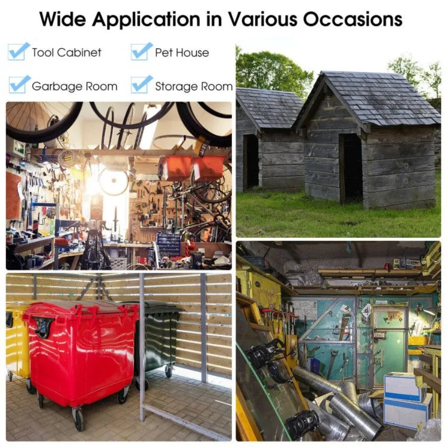 8 x 6 Feet Galvanized Steel Storage Shed for Garden Yard