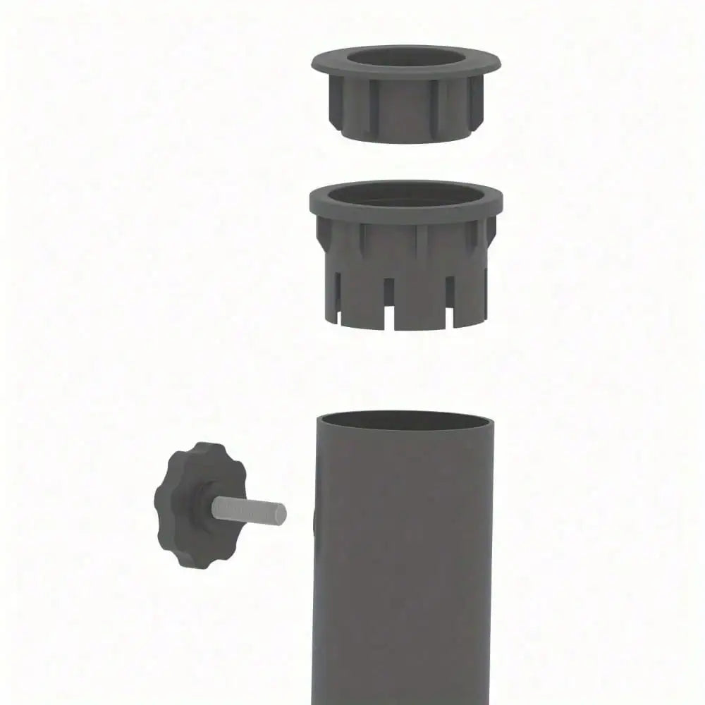 22 lb black round powder coated resin patio base