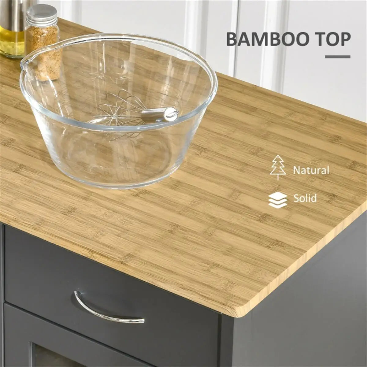 Modern Kitchen Sideboard Storage Cabinet & Coffee Bar