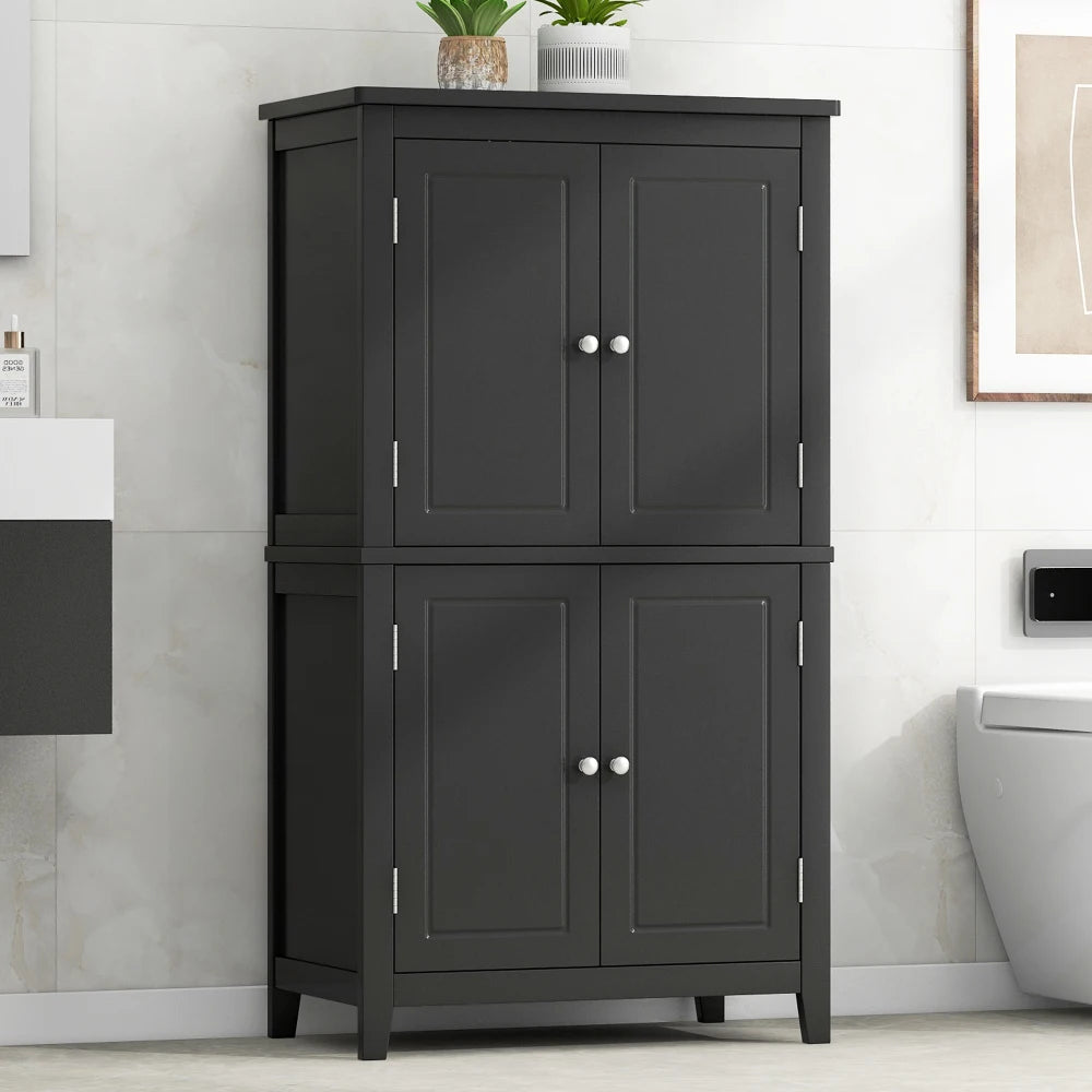 Elegant Bathroom Floor Storage Cabinet