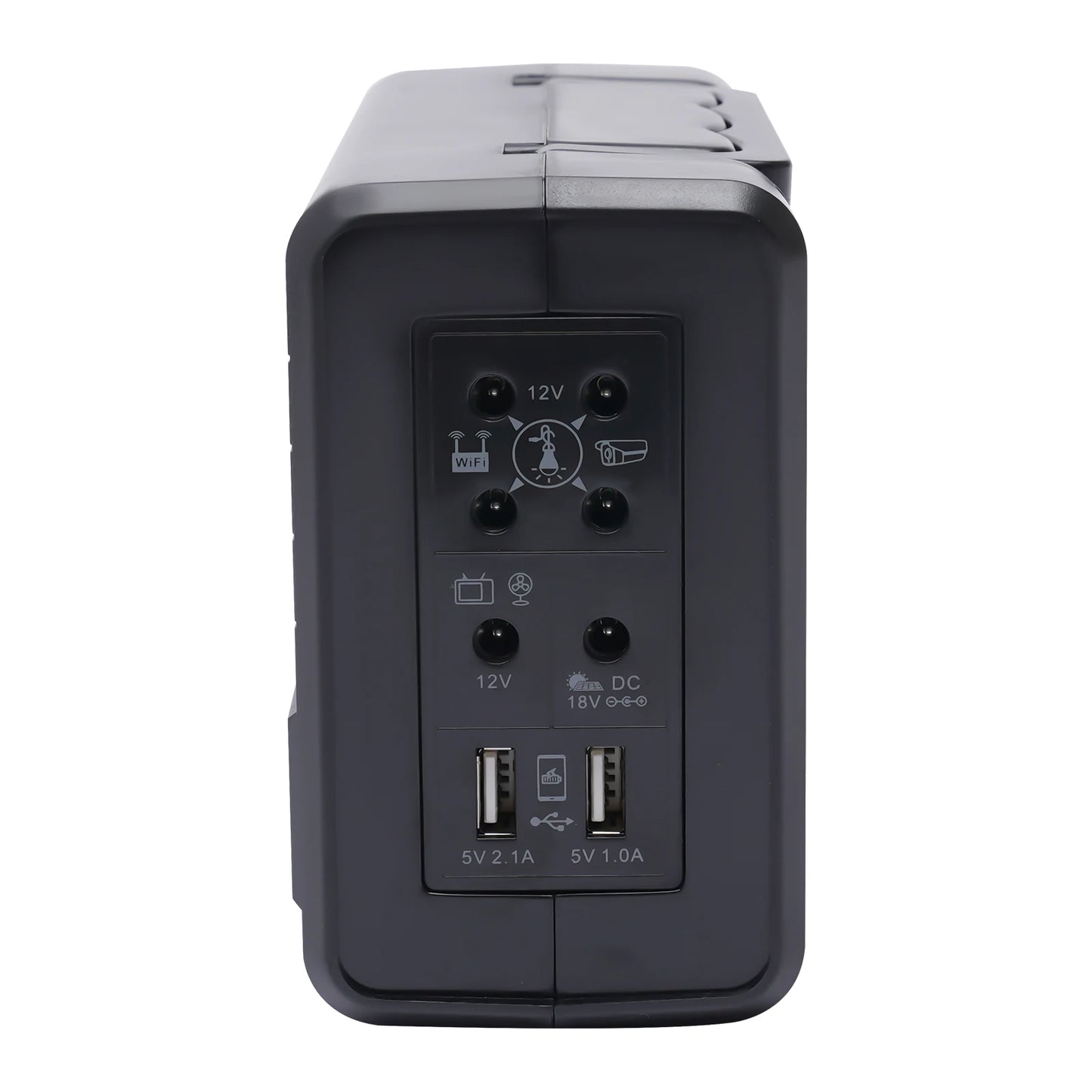 Portable Solar Generator with Solar Panel & LED Bulb Kit for Emergency Backup Power USB DC Outlets For Outdoors Camping Travel