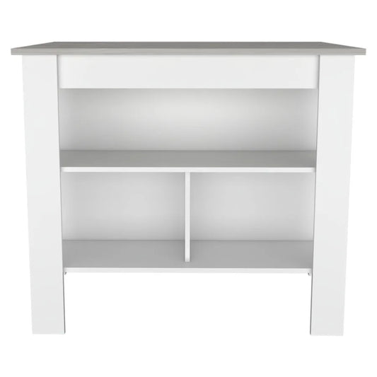 Brooklyn Kitchen Island Three Concealed Shelves