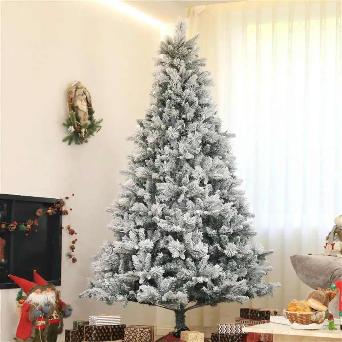 7.5ft Artificial Christmas Tree - Green Holiday Decoration for Home & Office