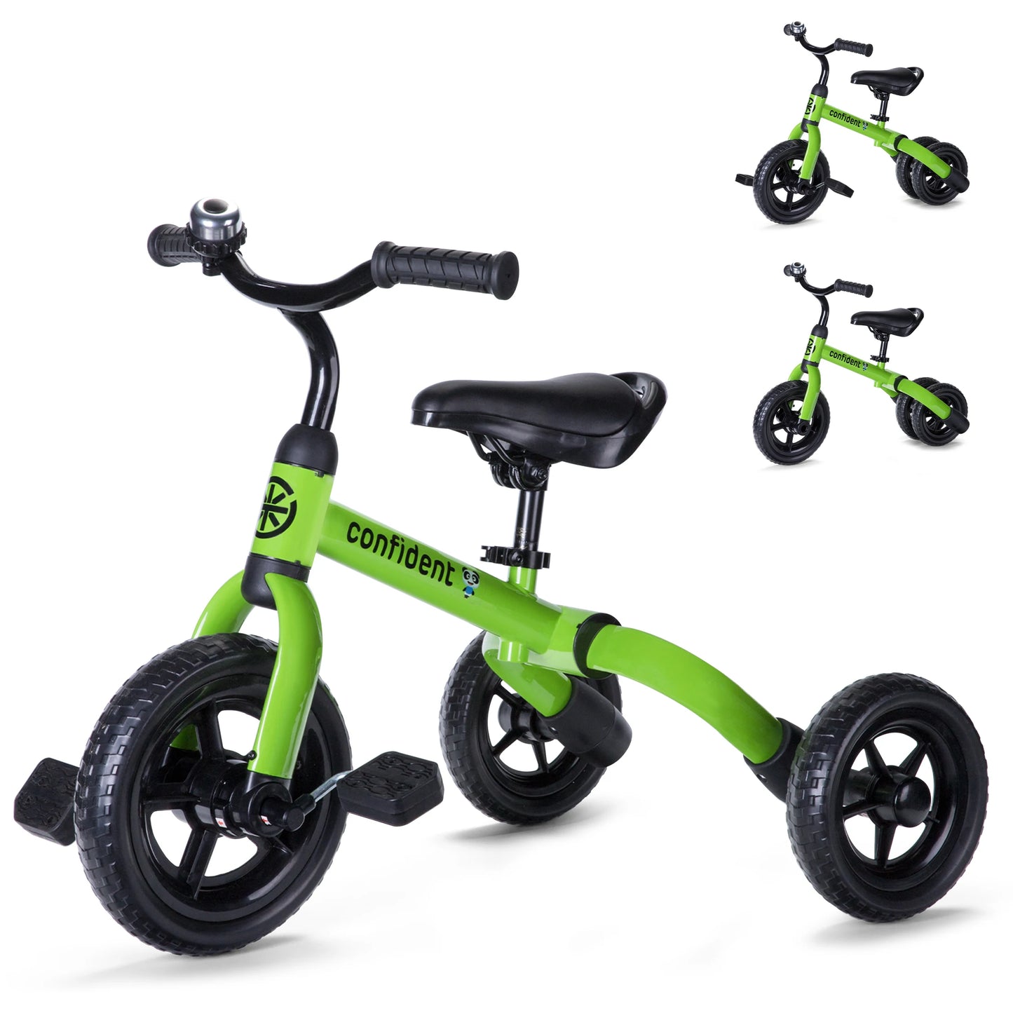 Toddlers Tricycle for Boy&Girl with Detachable Pedal
