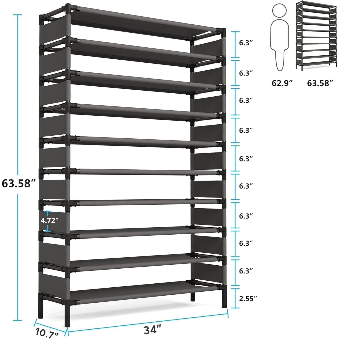 Multi-layer Large Capacity Organizer Versatile usage
