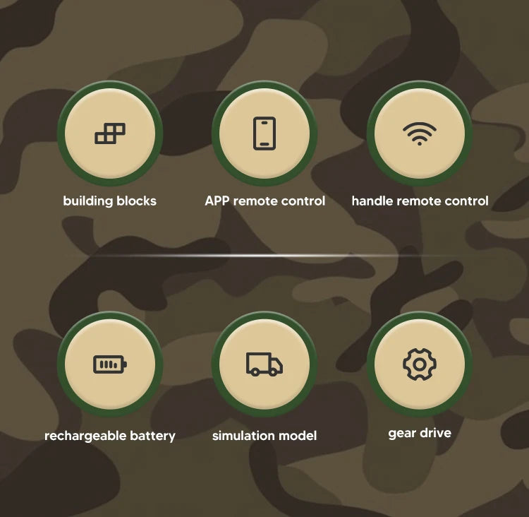 tank toy Technical The APP&RC Leopard 2 Tank Building Block Assembly Tank Brick Set Kids Christmas Gift