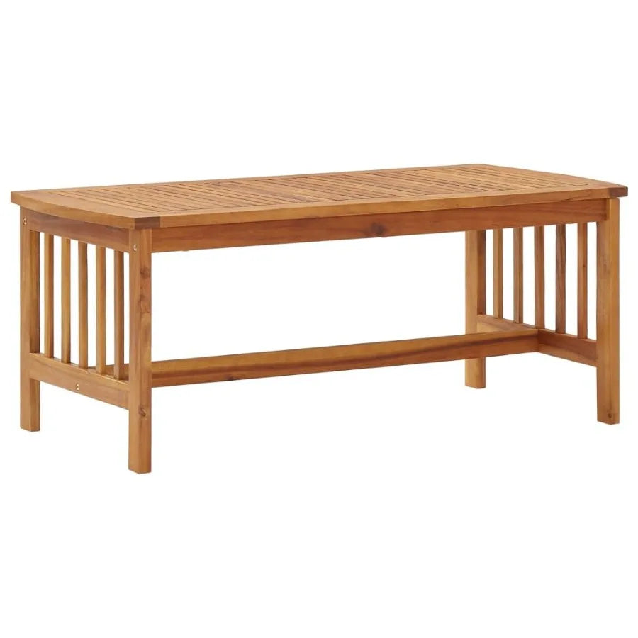 Coffee Table 40.2x19.7x16.9 Solid Acacia Wood