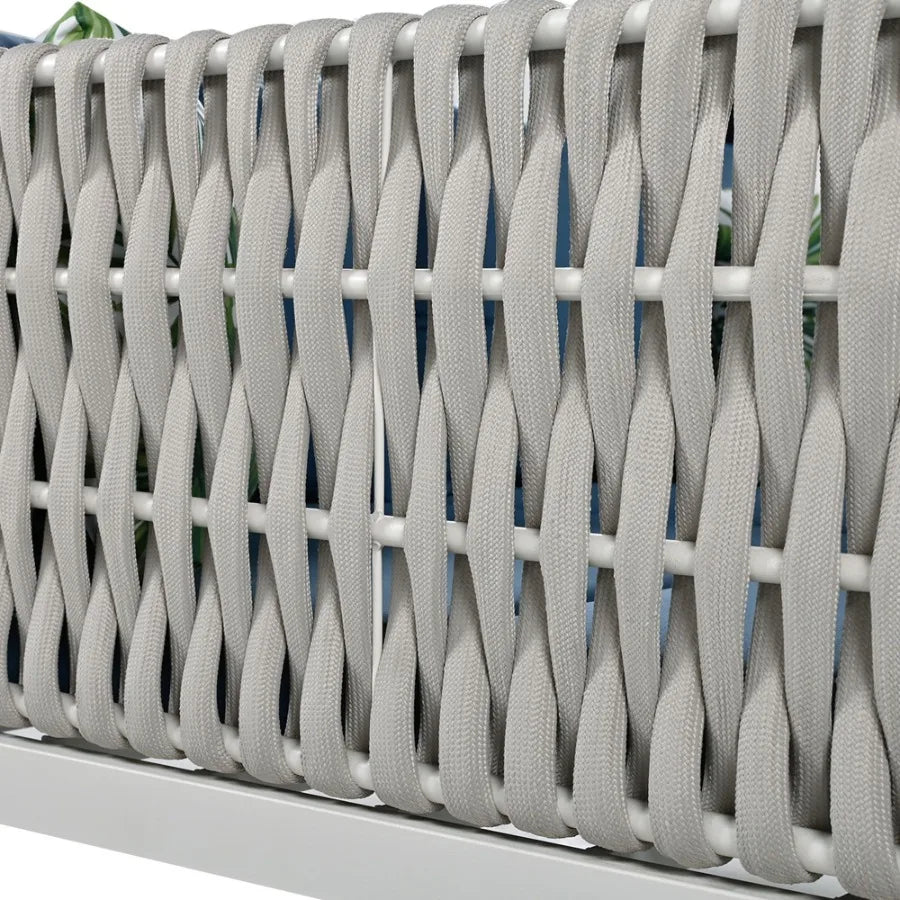 U_Style Outdoor Patio Sunbed with Curtains High Comfort Suitable for Multiple Scenarios