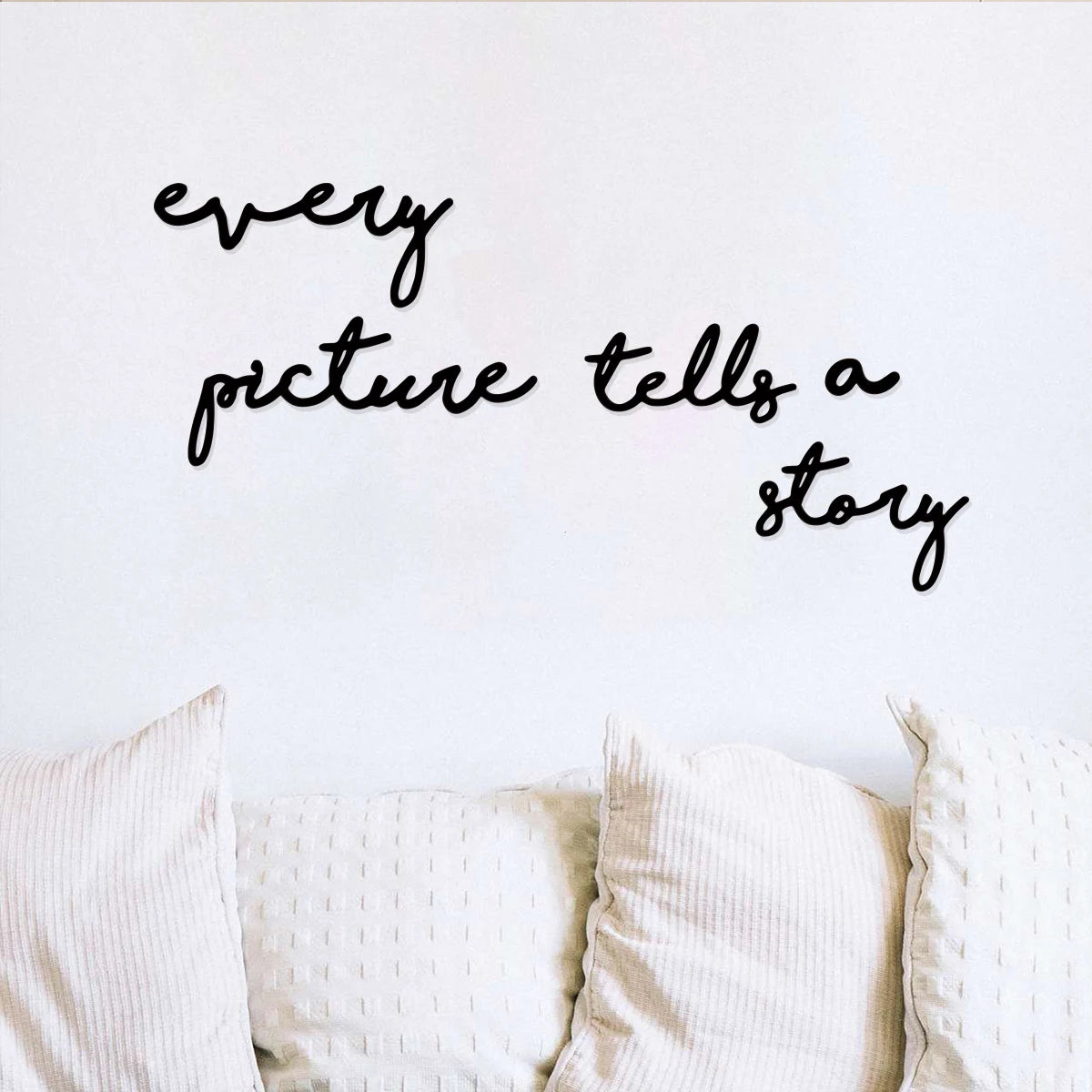 5pc Black Metal Wall Art Every Picture Tells A Story