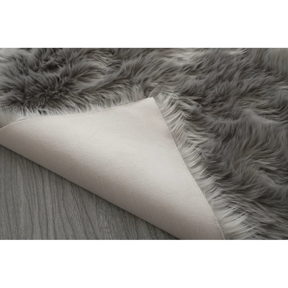 Faux Fur Sheepskin Area Rug Bedroom Blanket Living Room