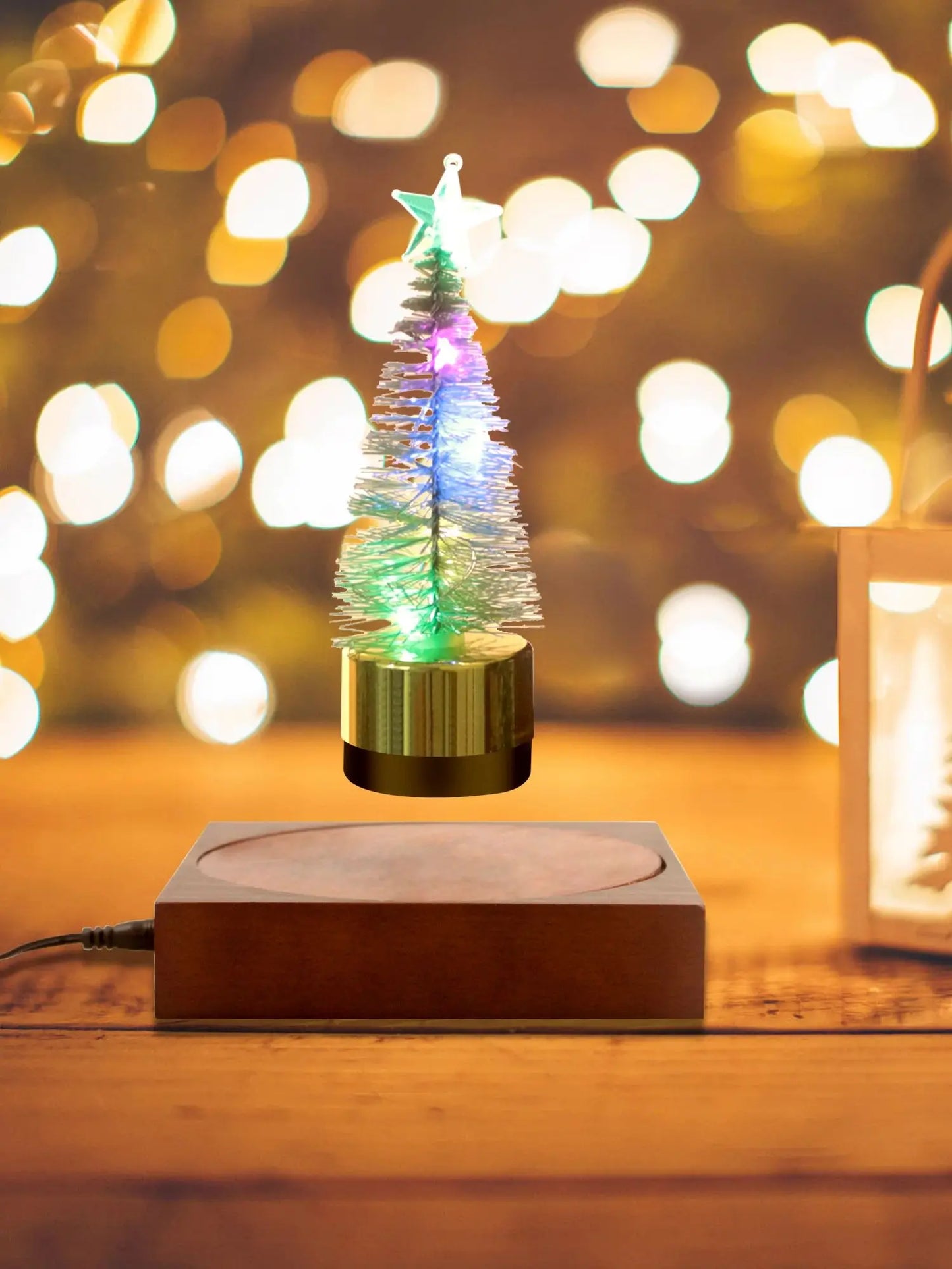 Levitation Christmas tree lamp,Creative Christmas Gift,Unique Decorative Tech Toy