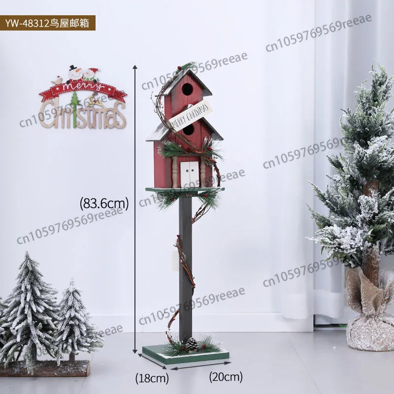 Christmas Decorations Small House Mailbox